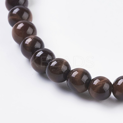 Natural Red Tiger Eye Beads Strands G-C076-4mm-1D-1