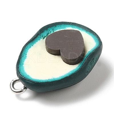 Opaque Resin Fruit Pendants RESI-G069-04A-1