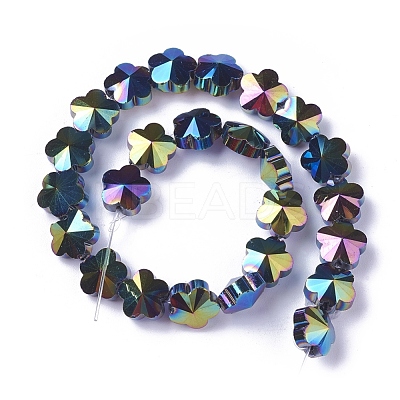 Electroplate Glass Beads Strands EGLA-J148-A-AB02-1