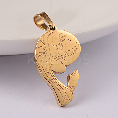 Ion Plating(IP) 304 Stainless Steel Pendants STAS-K162-089G-1