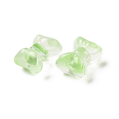 Transparent Spray Painted Glass Beads GLAA-I050-11H-1