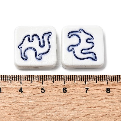 Handmade Porcelain Beads PORC-Z004-02G-1