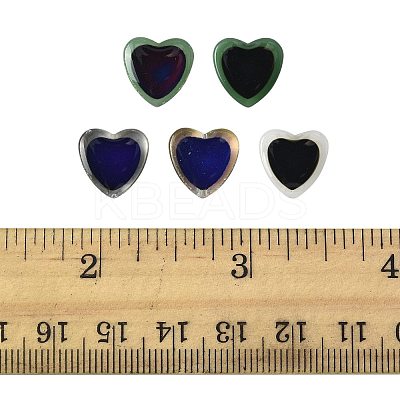 20Pcs 5 Colors Two Tone Glass Mood Beads GLAA-FS0002-33-1