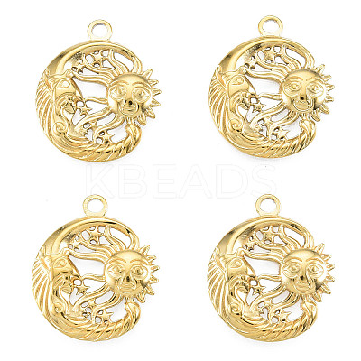Ion Plating(IP) 201 Stainless Steel Pendants STAS-N098-231LG-1