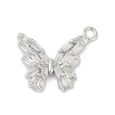 Brass Micro Pave Cubic Zirconia Pendants KK-Z094-15P-1