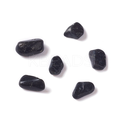 Natural Black Tourmaline Chip Beads X-G-M364-16-1