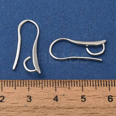 Brass Earring Hooks KK-H502-12S-1