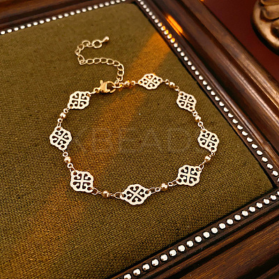 Hollow Out Brass Cloud Link Bracelets for Women FS-WGDE541-01-1