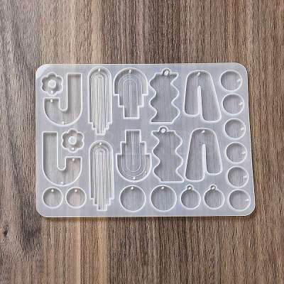 DIY Bohemian Style Geometrical Pendants Silicone Molds DIY-A039-01-1