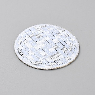 Polyester Iron on/Sew On Patches PATC-WH0022-04C-1