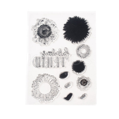 Clear Silicone Stamps and Carbon Steel Cutting Dies Set DIY-F105-09-1