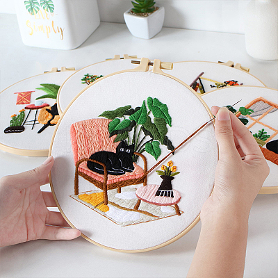 1Pc Embroidery Hoops DIY-WR0003-56B-1