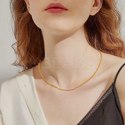 300Pcs 3 Colors Brass Curved Tube Beads KK-DC0004-29-1