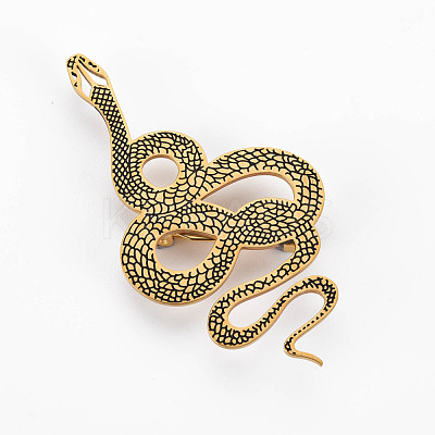 Snake Brooch JEWB-N007-009G-FF-1