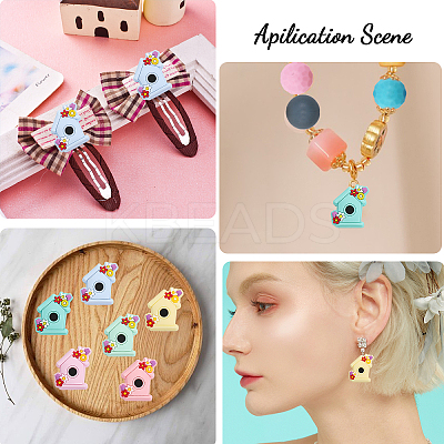 12Pcs 6 Colors Silicone Beads SIL-CA0002-45-1