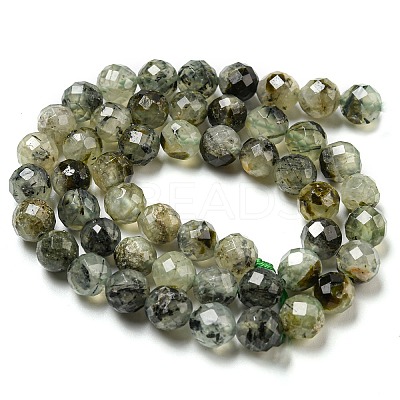 Natural Prehnite Beads Strands LS-G-G457-8mm-03F-01-1