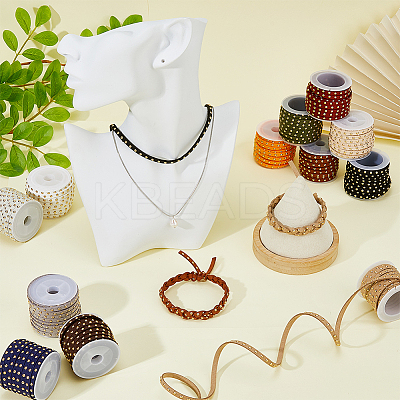 12 Rolls 12 Colors Faux Suede Cord LW-FH0001-01A-1