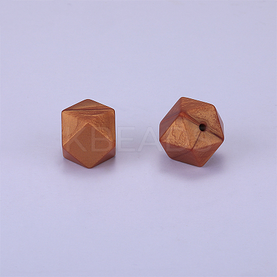 Hexagonal Silicone Beads SI-JX0020A-39-1