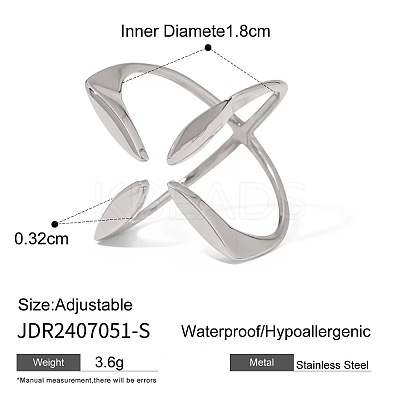 Cross Alloy Cuff Open Rings FS-WG25FE8-02-1