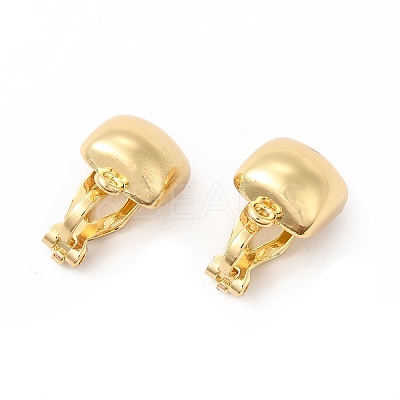 Alloy Clip-on Earring Findings X-PALLOY-M208-05G-1