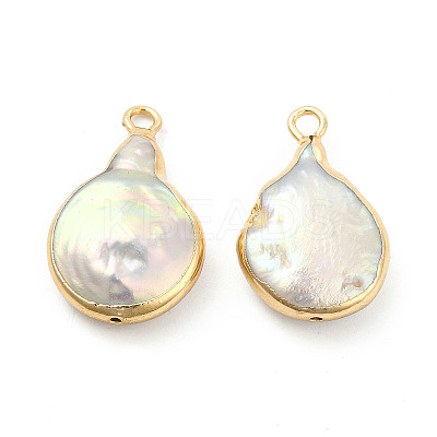 Baroque Natural Keshi Pearl Pendants LS-PEAR-P004-37KCG-1