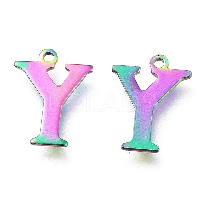 Ion Plating(IP) 304 Stainless Steel Charms STAS-H112-Y-M-1