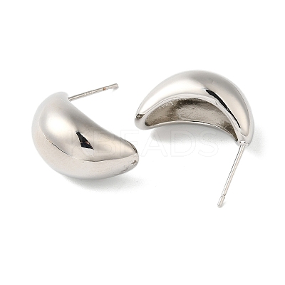 Rack Plating Brass Stud Earrings EJEW-U012-07P-1