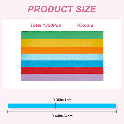 1 Set 7 Colors Fluorescent Lucky Star Origami Paper DIY-CP0010-79A-1