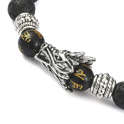 4Pcs 4 Style Om Mani Padme Hum Mala Bead Bracelets Set BJEW-JB09375-1