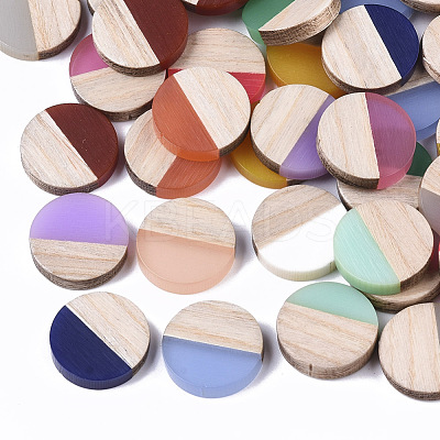 Resin & Wood Cabochons RESI-R425-05-1