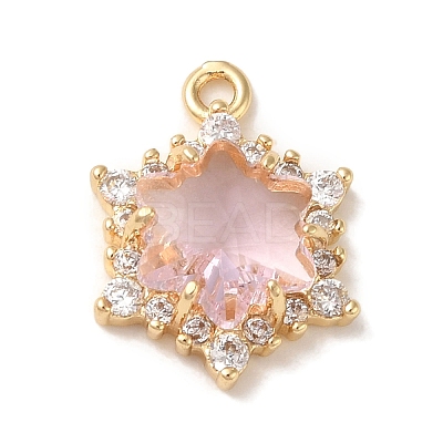 Brass with Cubic Zirconia Pendants LS-KK-G499-15G-01-1