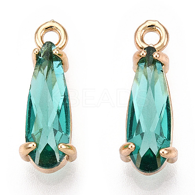 Faceted Glass Pendants GLAA-T010-004-1