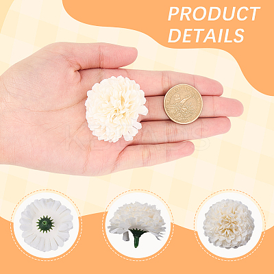 20Pcs 10 Colors Chrysanthemum Flower Ornaments AJEW-CN0003-08-1