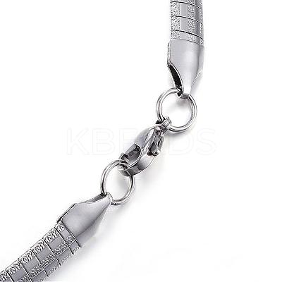 Tarnish Resistant 304 Stainless Steel Necklaces NJEW-E080-05P-1