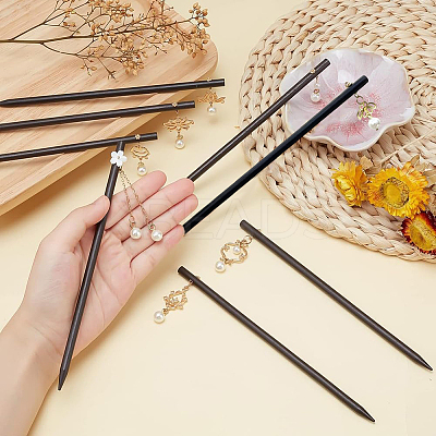 8Pcs 8 Style Wood Hair Sticks OHAR-PH0001-27-1