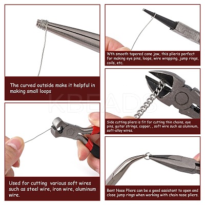 Carbon Steel Jewelry Pliers Sets PT-MSMC001-M3-1