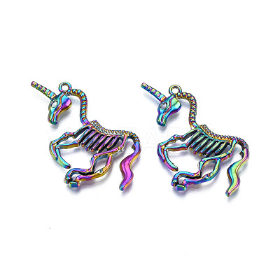 Rainbow Color Alloy Pendants PALLOY-N156-190-1