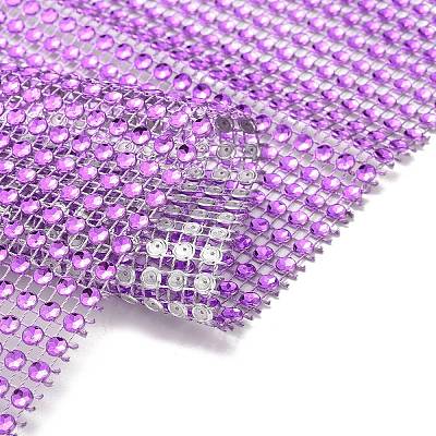 24 Rows Plastic Diamond Mesh Wrap Roll DIY-L049-05I-1