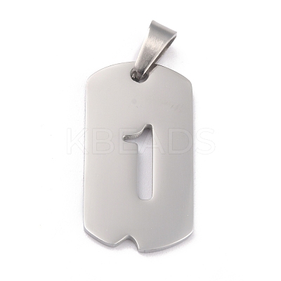 Non-Tarnish 304 Stainless Steel Pendants STAS-O127-B01-1