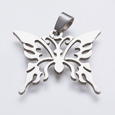 Tarnish Resistant 202 Stainless Steel Pendants STAS-K164-04G-1
