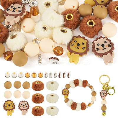 Silicone Beads Round Rubber Bead 15MM Loose Spacer Beads for DIY Supplies Jewelry Keychain Making FIND-TA0008-90A-1
