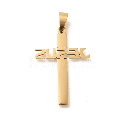 201 Stainless Steel Pendants STAS-R132-01G-04-1