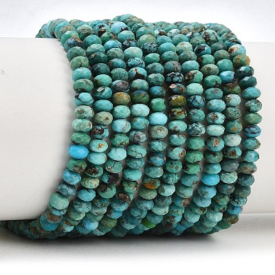 Natural HuBei Turquoise Beads Strands G-B175-A15-2x4mm-1