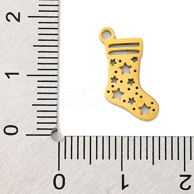Christmas 201 Stainless Steel Pendants STAS-Q015-04G-1