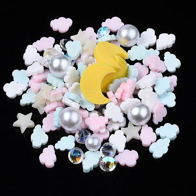 Handmade Polymer Clay Cabochons CLAY-N006-81-1