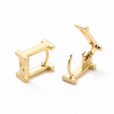 Initial Hoop Earrings for Women EJEW-P194-01G-I-1