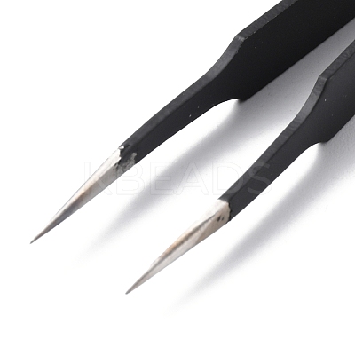 Spray Painted 201 Stainless Steel Beading Tweezers TOOL-G021-07-1