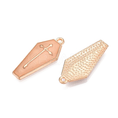 Halloween Theme Rack Plating Luminous Alloy Enamel Pendants ENAM-N056-340G-1