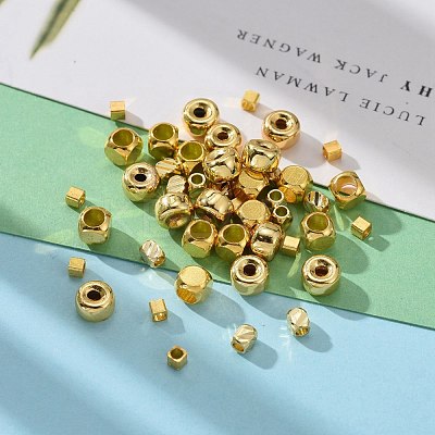 60Pcs 4 Style Brass Spacer Beads Set KK-LS0001-09G-1