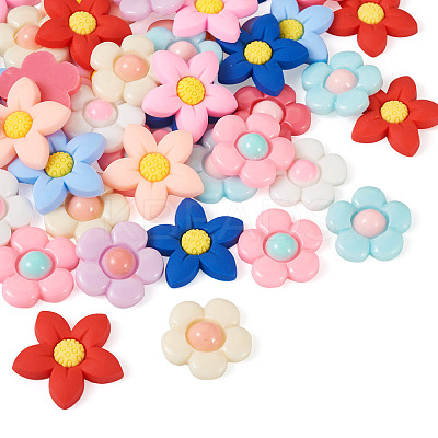 DIY Flower Cabochons Jewelry Making Finding Kit FIND-TA0002-45-1